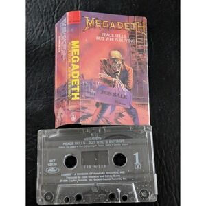 1986 Megadeth Peace Sells But Who's Buying Cassette Tape Capitol Thrash